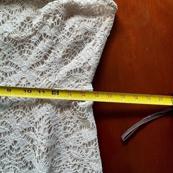 London Times Crocheted and Lined A-Line Dress, Size 8 - Picture 6 of 10